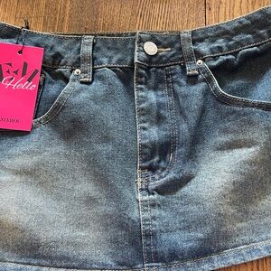Emmiol Denim Mini Skirt